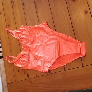 NWOT gorgeous neon silk bodysuit